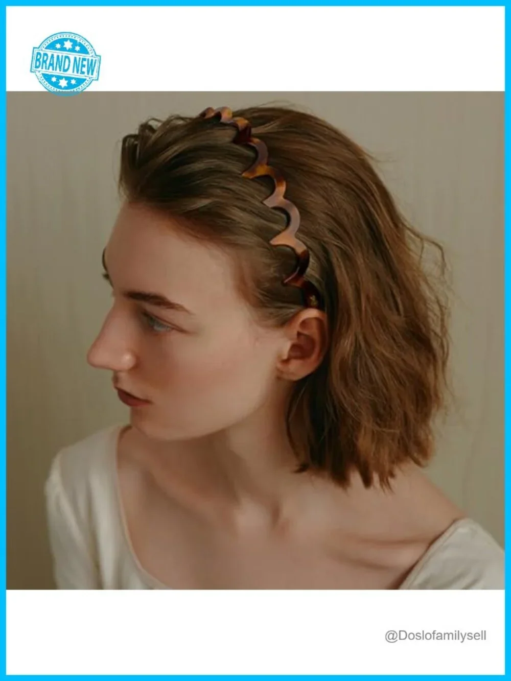 6 Pcs Zig Zag Headbands Plastic Wavy Hair Head Band Comb with Teeth Hair